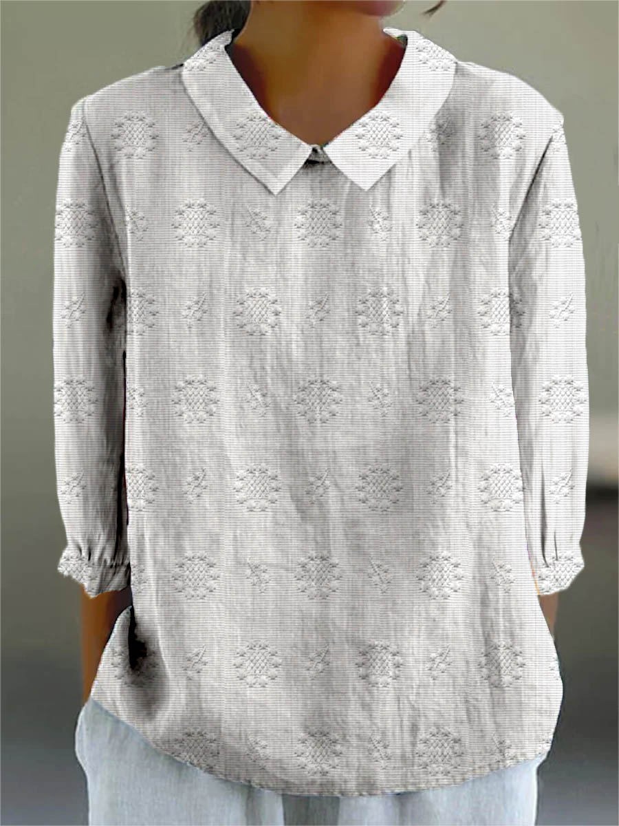 Julia | Floral Embroidery Blouse